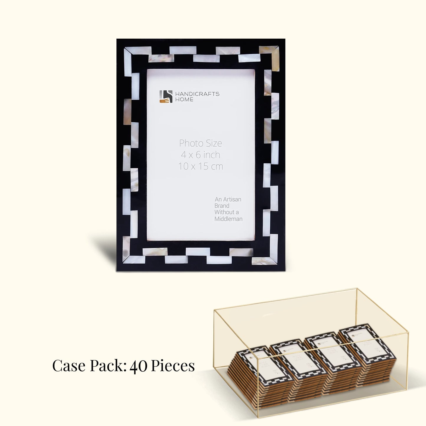 Decorative Picture Frames Pearlescent Tiptoe, Pack of 40