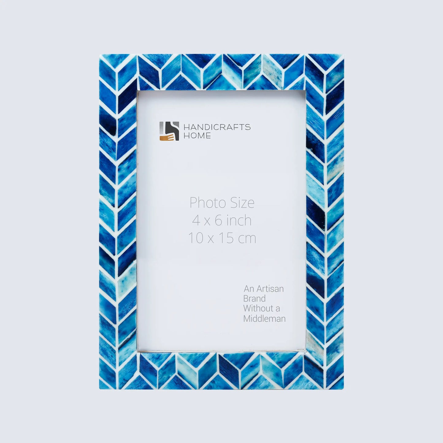 Picture Frame Artic Ice Pattern Blue & White - 4x6, 5x7, 8x10