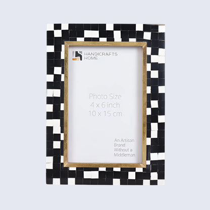 Picture Frames Halo Mosaic Pattern Resin Inlay Collection, 4x6 – Wholesale picture frames