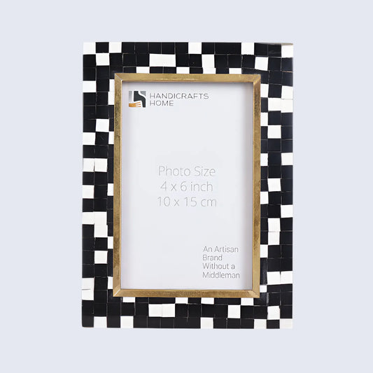 Picture Frames Halo Mosaic Pattern Resin Inlay Collection, 4x6 – Wholesale picture frames