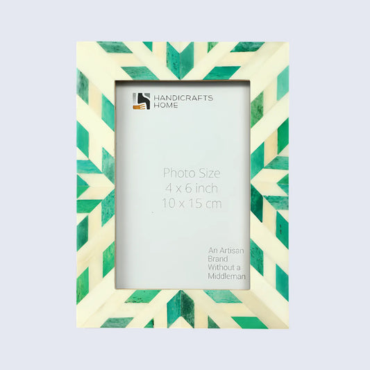 Hypno Nature Bone Inlay Green & White Picture Frame Collection in 3 Sizes – Wholesale picture frames