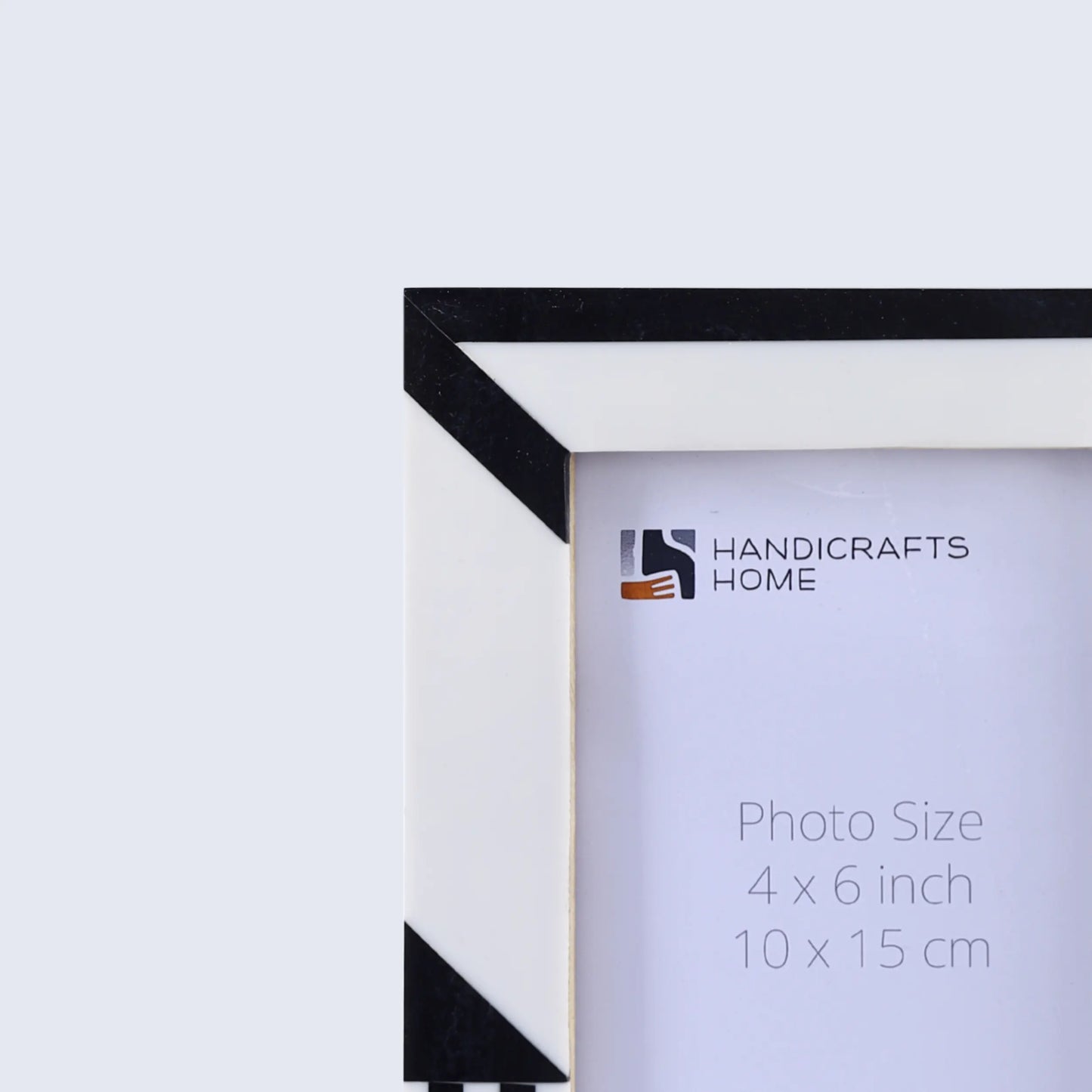 Black & White Resin Inlay Picture frame Silhouette Shaped Collection in 4x6 & 5x7