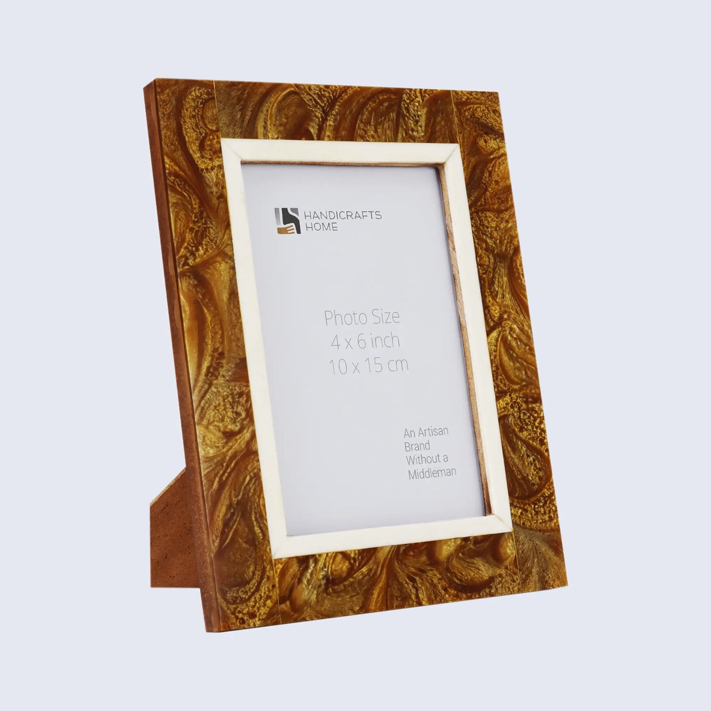 4x6 Decorative Picture Frame Marbel Collection Picture Frame, Marbel Gold