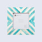 Chevron Pattern Handmade Baby Picture Frame | 4x4x1 Inches | Available in 3 Colors