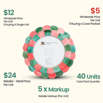 Decorative Picture Frames 4x4, Pack of 40