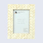 White Bone Inlay Braided Pattern Frame 4x6 & 5x7 – Wholesale picture frames