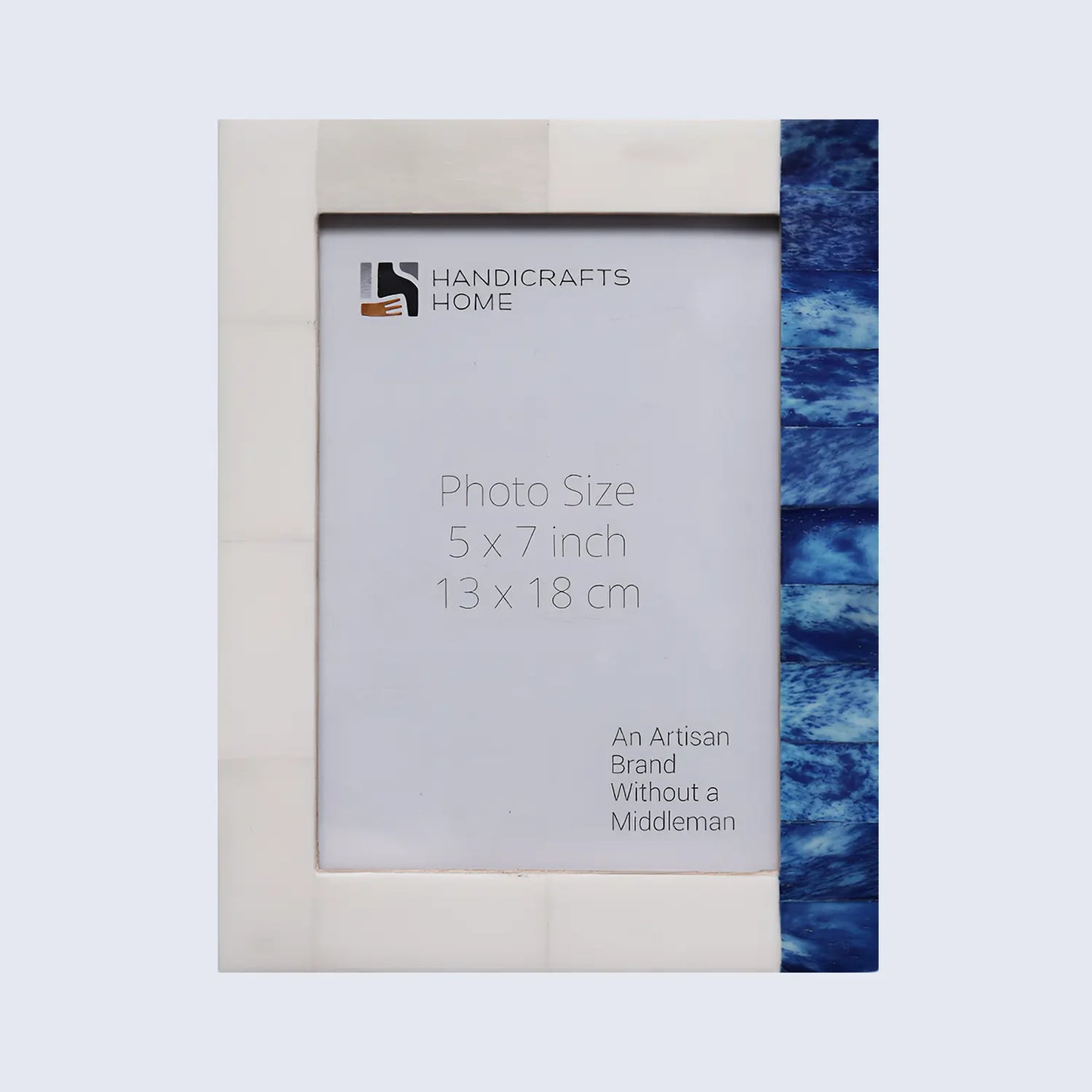 Plain White & Blue Bone Inlay Picture Frame - 4x6 & 5x7 – Wholesale picture frames