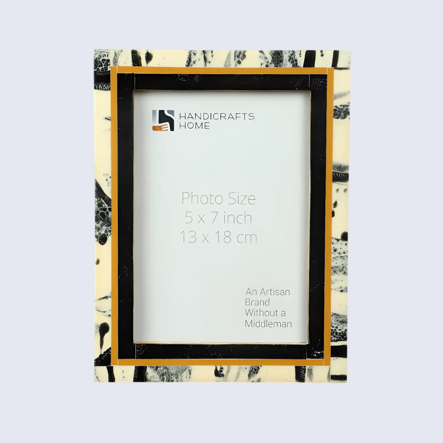 Black Abstract Ink Resin Inlay Picture Frame in 4x6 & 5x7 – Wholesale picture frames