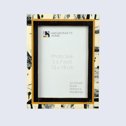 Black Abstract Ink Resin Inlay Picture Frame in 4x6 & 5x7 – Wholesale picture frames
