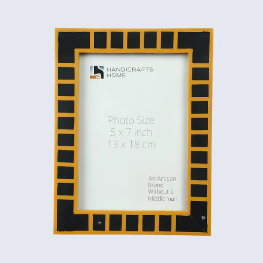 Black Square Resin Inlay Picture Frame 4x6 & 5x7 – Wholesale picture frames