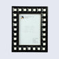 Black & White Square Resin Inlay Photo Frame – 5x7