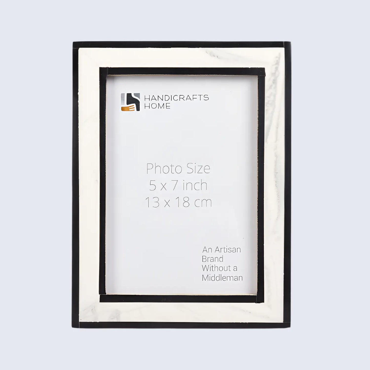 Resin Inlay Frame – Black & White in 4x6 & 5x7 – Wholesale picture frames