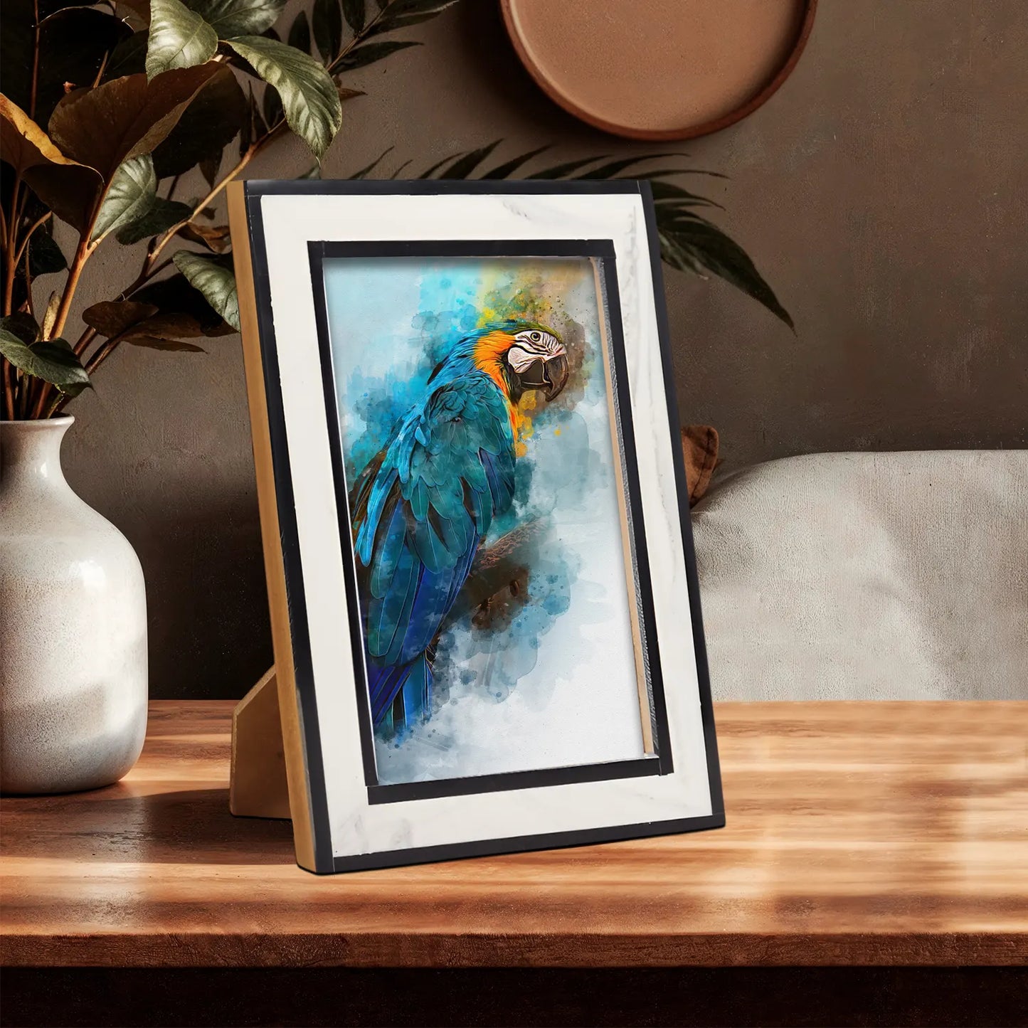 Resin Inlay Frame – Black & White in 4x6 & 5x7 – Wholesale picture frames