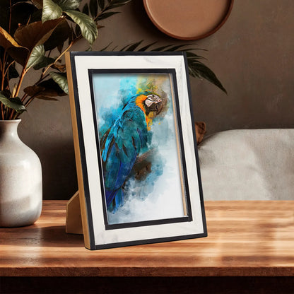 Resin Inlay Frame – Black & White in 4x6 & 5x7 – Wholesale picture frames