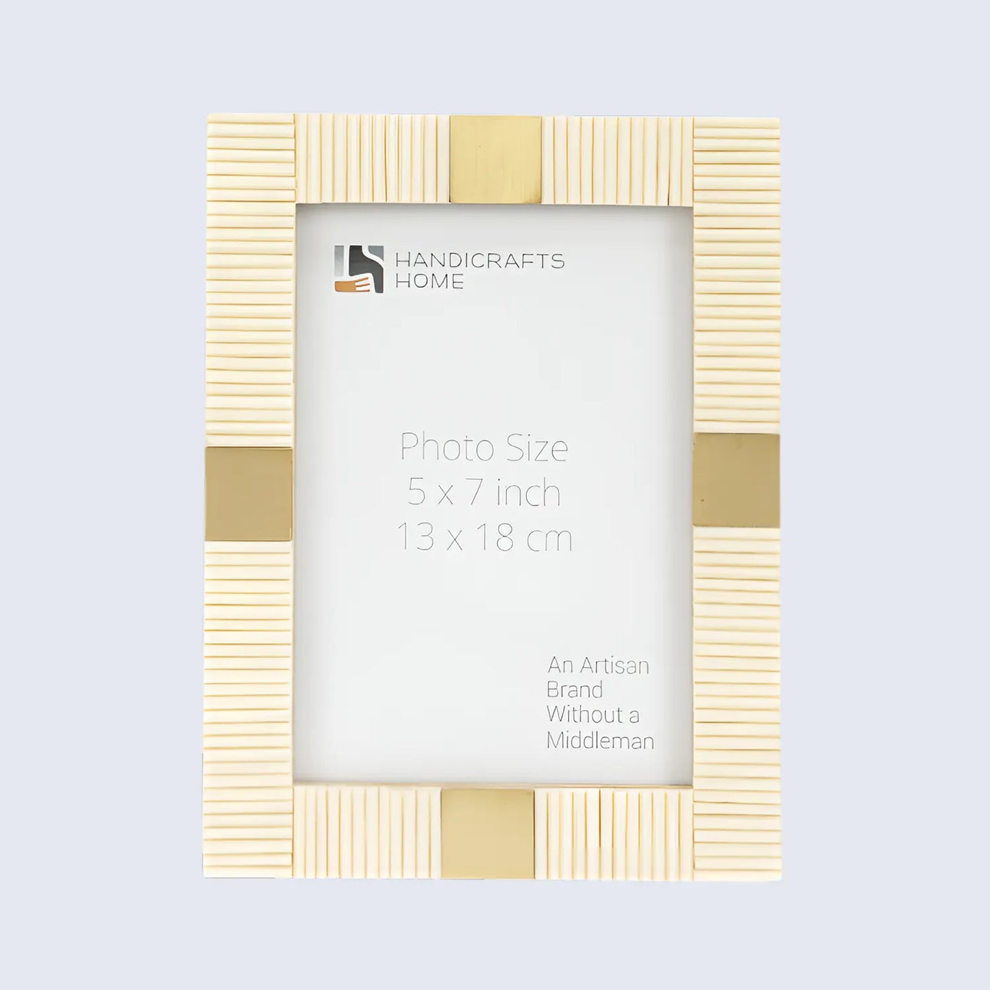 Resin Inlay White & Gold Picture Frame For Desk & Wall-3 Sizes – Wholesale picture frames