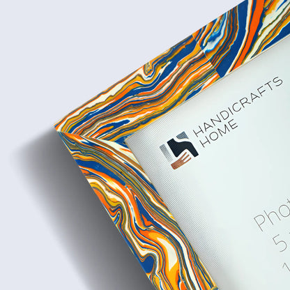 Colorful Paint Splatter Pattern 5x7 Resin Inlay Picture Frame – Wholesale picture frames