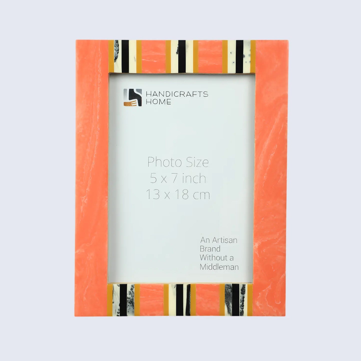 Peach Resin Inlay Picture Frame- Ink Marble Design in 4x6 & 5x7 – Wholesale picture frames