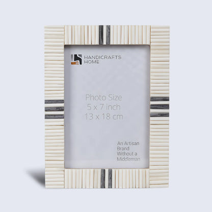 Grey & White Bone Inlay Picture Frame - 4x6 & 5x7 – Wholesale picture frames