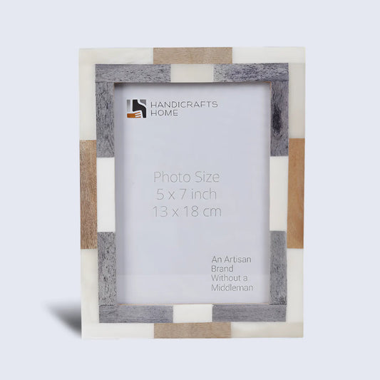 Wood & Bone Inlay Woodstrip Tile Picture Photo Frame in 4x6, 5x7 – Wholesale picture frames