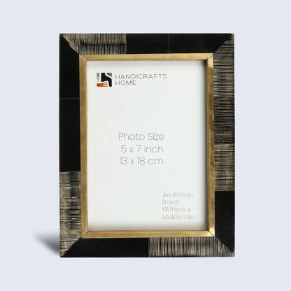 Horn Inlay Shagrin Picture Photo Frames Brown, 4x6 5x7 – Wholesale picture frames