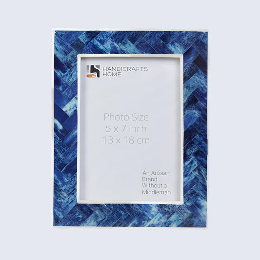 Blue Bone Inlay Handmade Picture Frame –  4x6 & 5x7 Decorative Tabletop Frame – Wholesale picture frames