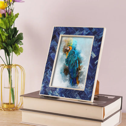 Blue Bone Inlay Handmade Picture Frame –  4x6 & 5x7 Decorative Tabletop Frame – Wholesale picture frames