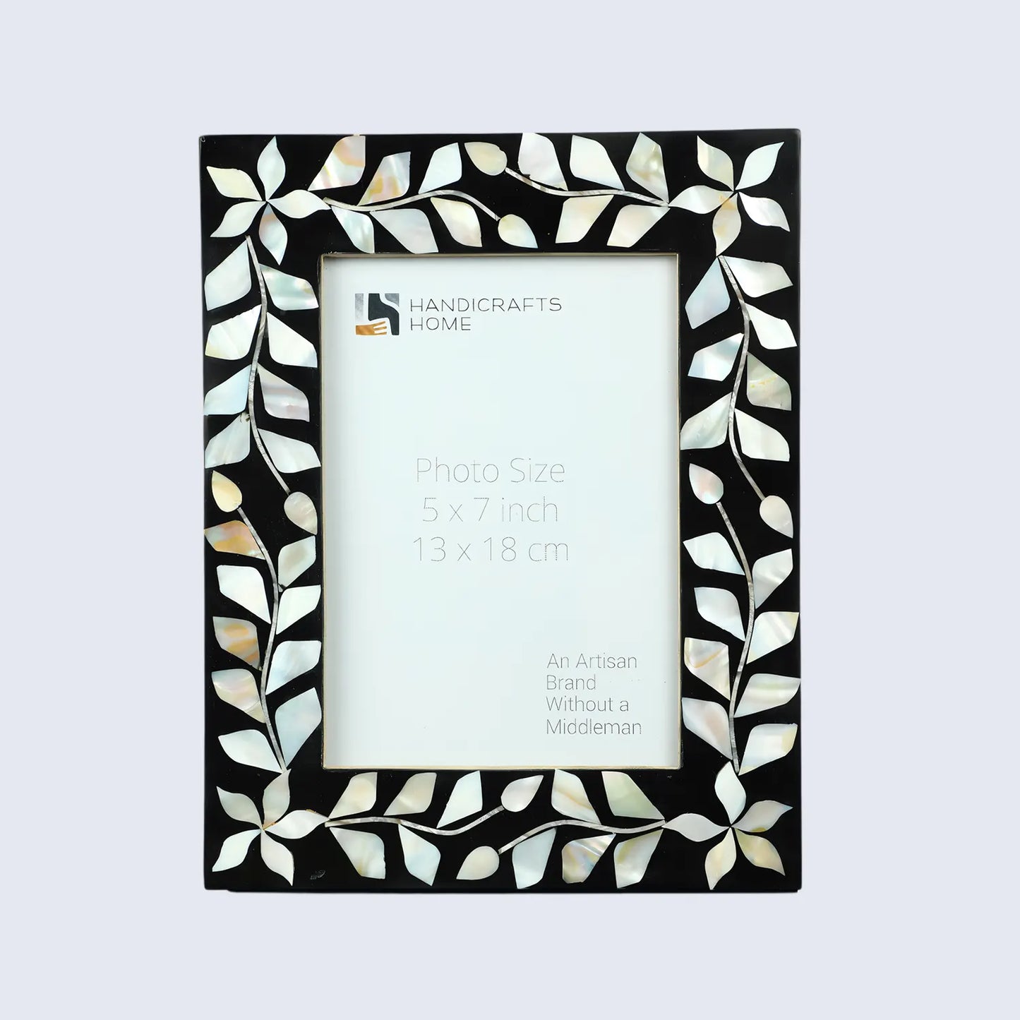 Alhambra Negra Mother of Pearl & Resin Inlay Picture Frame - 5x7