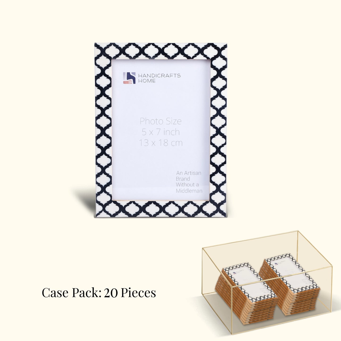 Decorative Picture Frames Casablanca Negra,5x7, Pack of 20