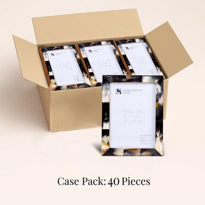 Decorative Picture Frames Essence Black, 5x7, Pack of 40