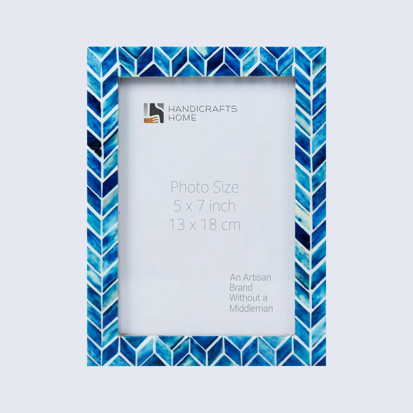 Picture Frame Artic Ice Pattern Blue & White - 4x6, 5x7, 8x10