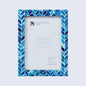 Picture Frame Artic Ice Pattern Blue & White - 4x6, 5x7, 8x10