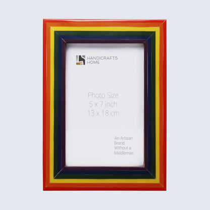 Handmade Spectrum Pride Collection Picture Frame- 4x6, 5x7, 8x10