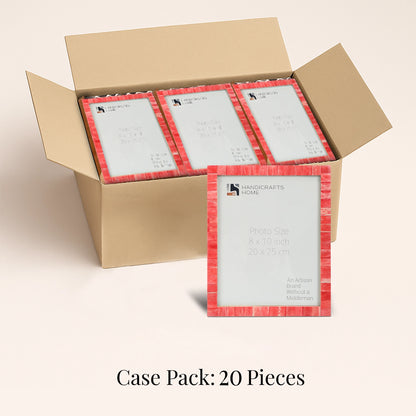 Decorative Picture Frames Bone Red, 8x10, Pack of 20