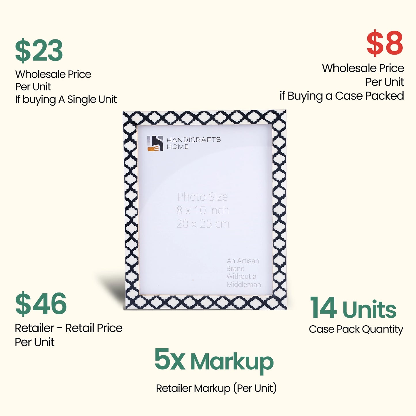 Decorative Picture Frames  Casablanca Negra , Pack of 14