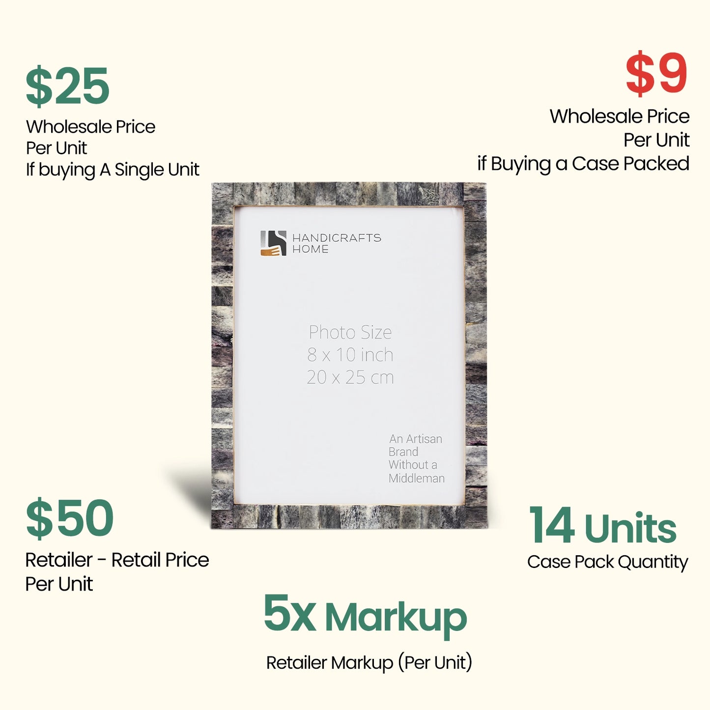 Decorative Picture Frames, Grey , Pack of 14