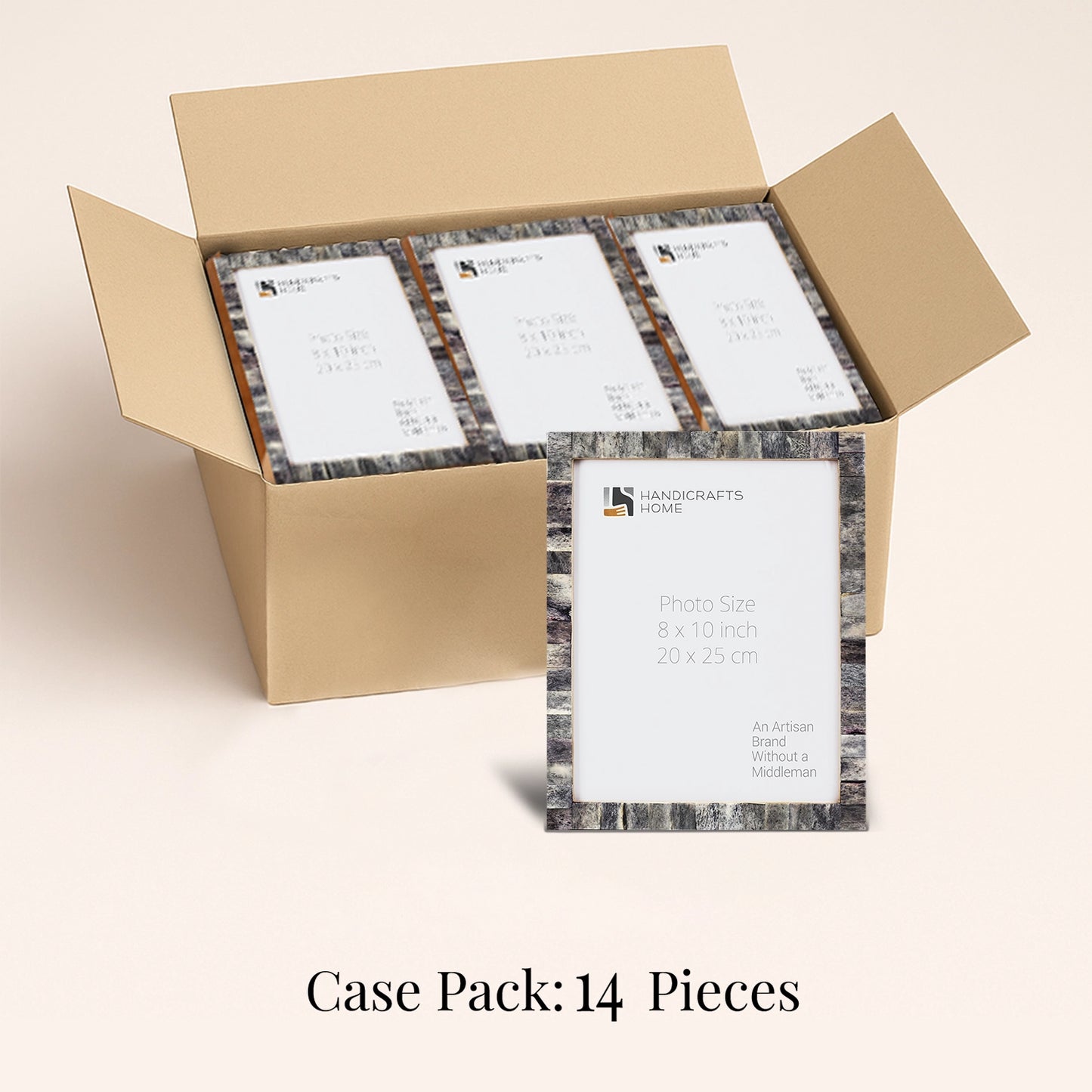 Decorative Picture Frames, Grey , Pack of 14