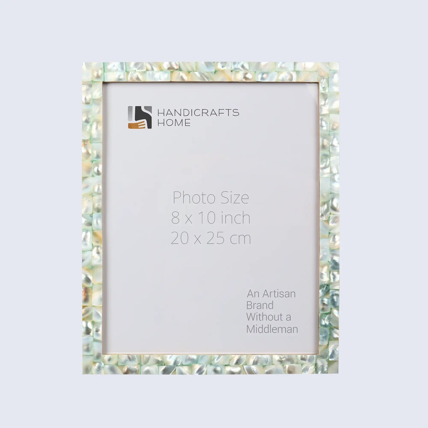 Mother of Pearl Pattern Picture Frame Handmade Wall Hanging Decor Green - Available in 27 Sizes