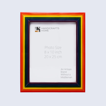 Handmade Spectrum Pride Collection Picture Frame- 4x6, 5x7, 8x10