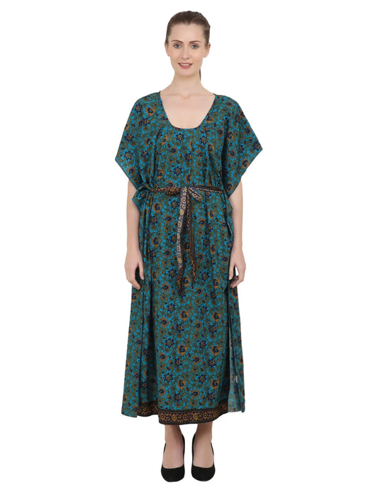 Ethnic Inspired Prints Women's Kaftan Dresses - One Size (P393)