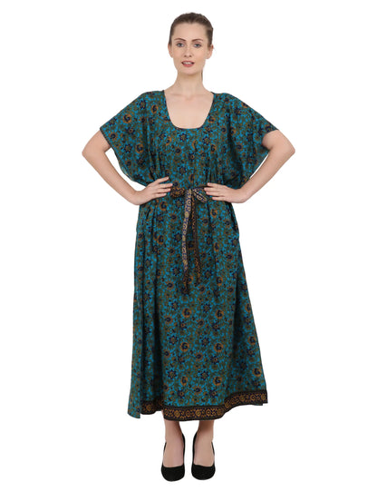 Ethnic Inspired Prints Women's Kaftan Dresses - One Size (P393)