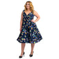 Dress 40s 50s Swing Vintage Rockabilly Ladies Womens Party Dresses - Available in Black & Navy