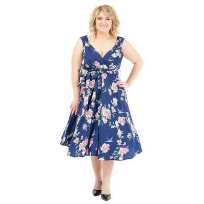 Women's Fashion Clothing Retro Floral Rockabilly Vintage Dresses - Available in 3 Colors