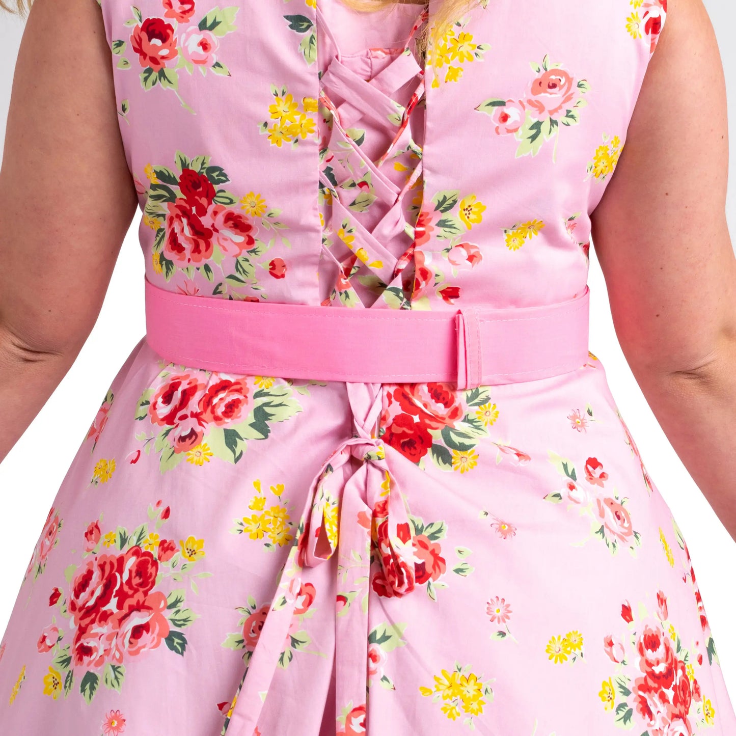 Floral Bridesmaid Dresses 1940's Rockabilly Plus Size Braid Style - Available in 5 Colors