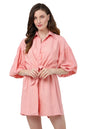 Drop Shoulder Jumpsuit with Gathered Sleeves & Tie-Up Front - Available in 12 Colors