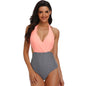 One Piece Swimsuits Swimwear Monokini Striped with Back Ties - Available in 3 Colors