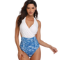 One Piece Swimsuits Swimwear Monokini Back Ties in JoJo White