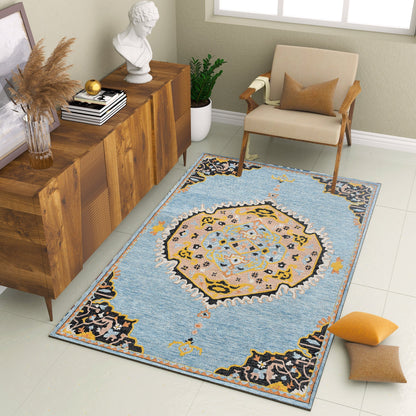 Premium Hand-Tufted Rug Made of 100% Wool  - Shivanka - 5x8 Feet