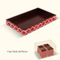 Decorative Towel Trays,Red & White, Pack of 20