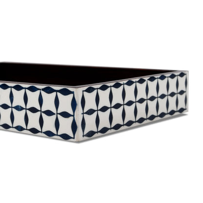 Decorative Tray Illusion Wrap Black & White 10x6 inch