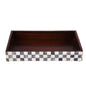 Bathroom Tray Parlour Checkered Black & White 10x6 inches